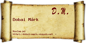Dobai Márk névjegykártya