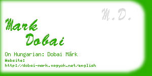 mark dobai business card