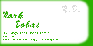 mark dobai business card